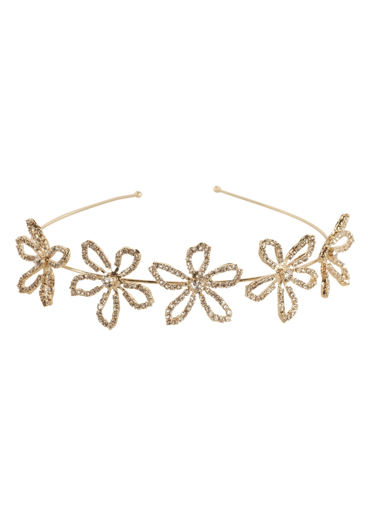 Elizabeth Bower Pavet Scatter Haarband Gold Kristall