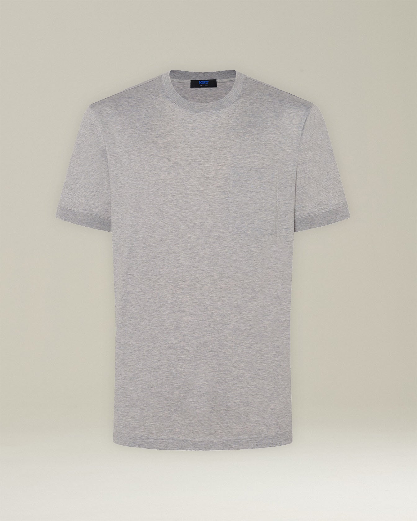 Kiton Jersey T-Shirt Tasche L Wolle Seide Rundhals