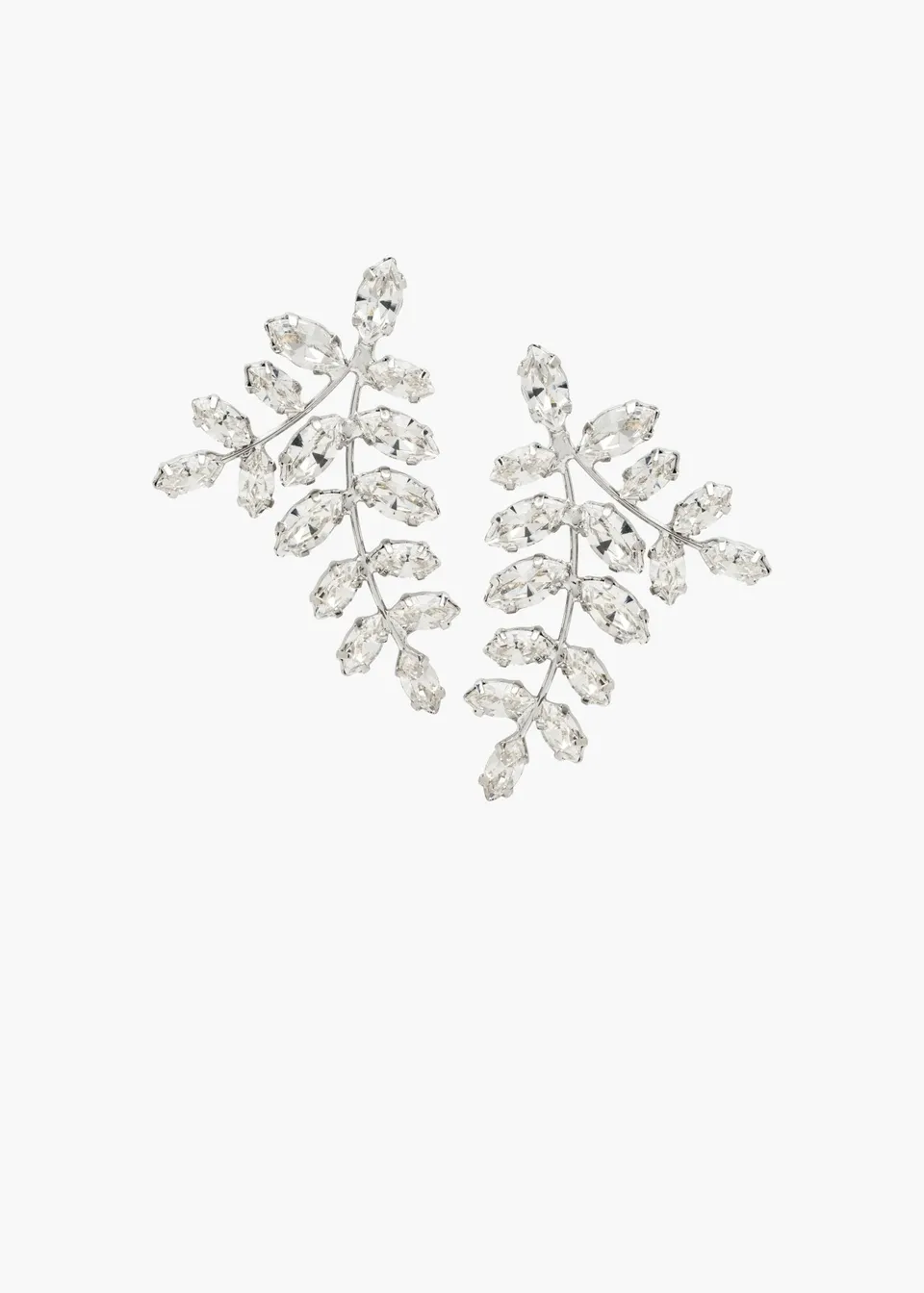Elizabeth Bower Eden Cluster Stud Ohrstecker Rhodium Kristall