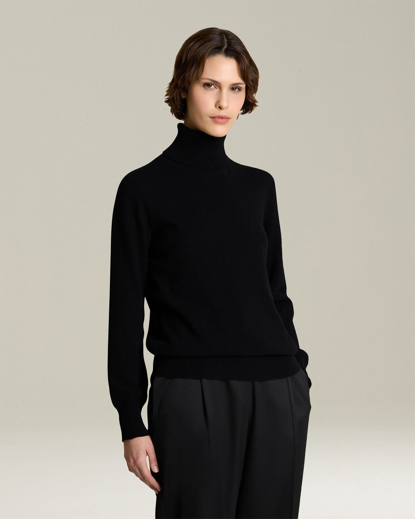 Kiton Rollkragenpullover Gr. 38 Kaschmir nahtlos Damen