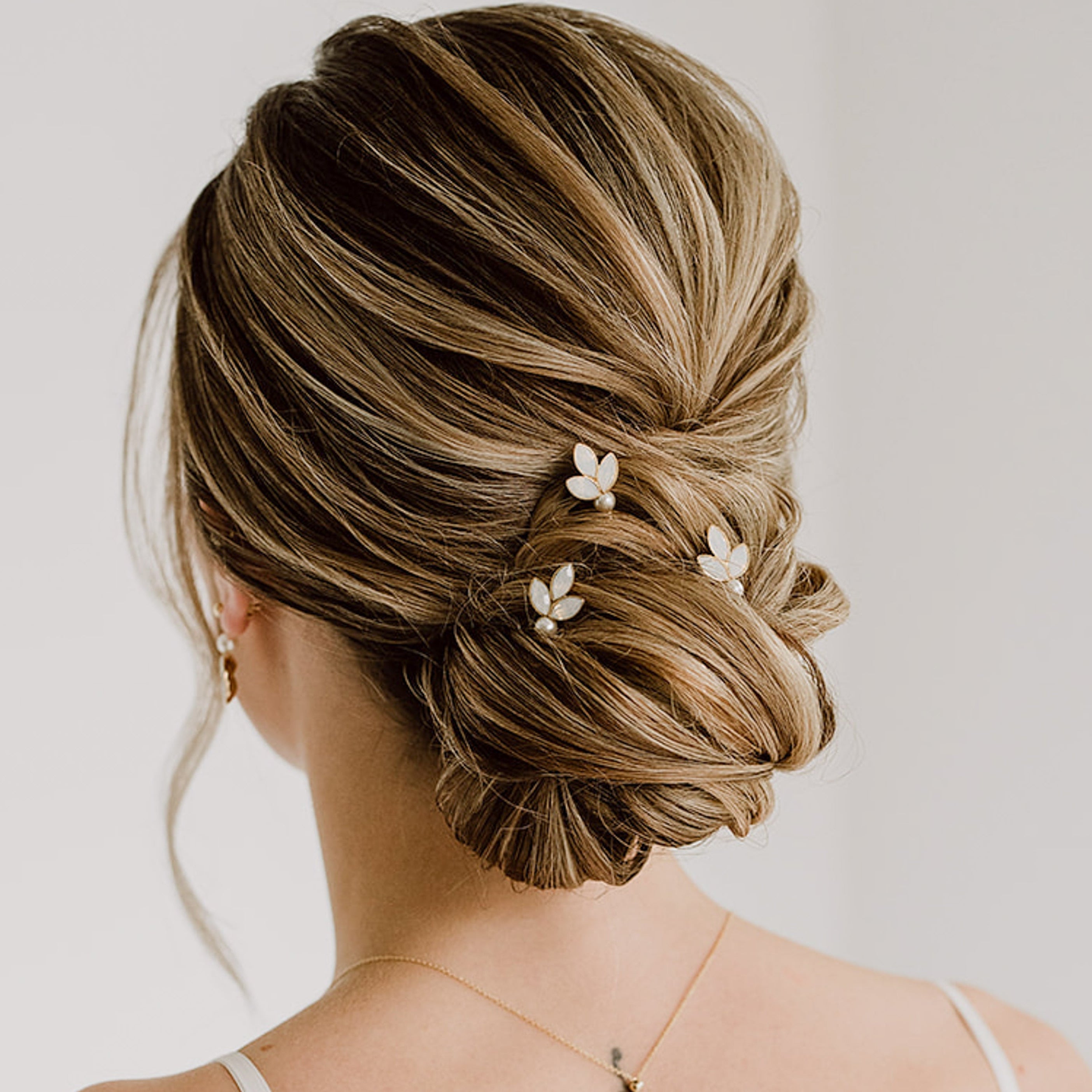 Perlenbräute Kate Haarnadeln Braut Gold Perlen 3er Set