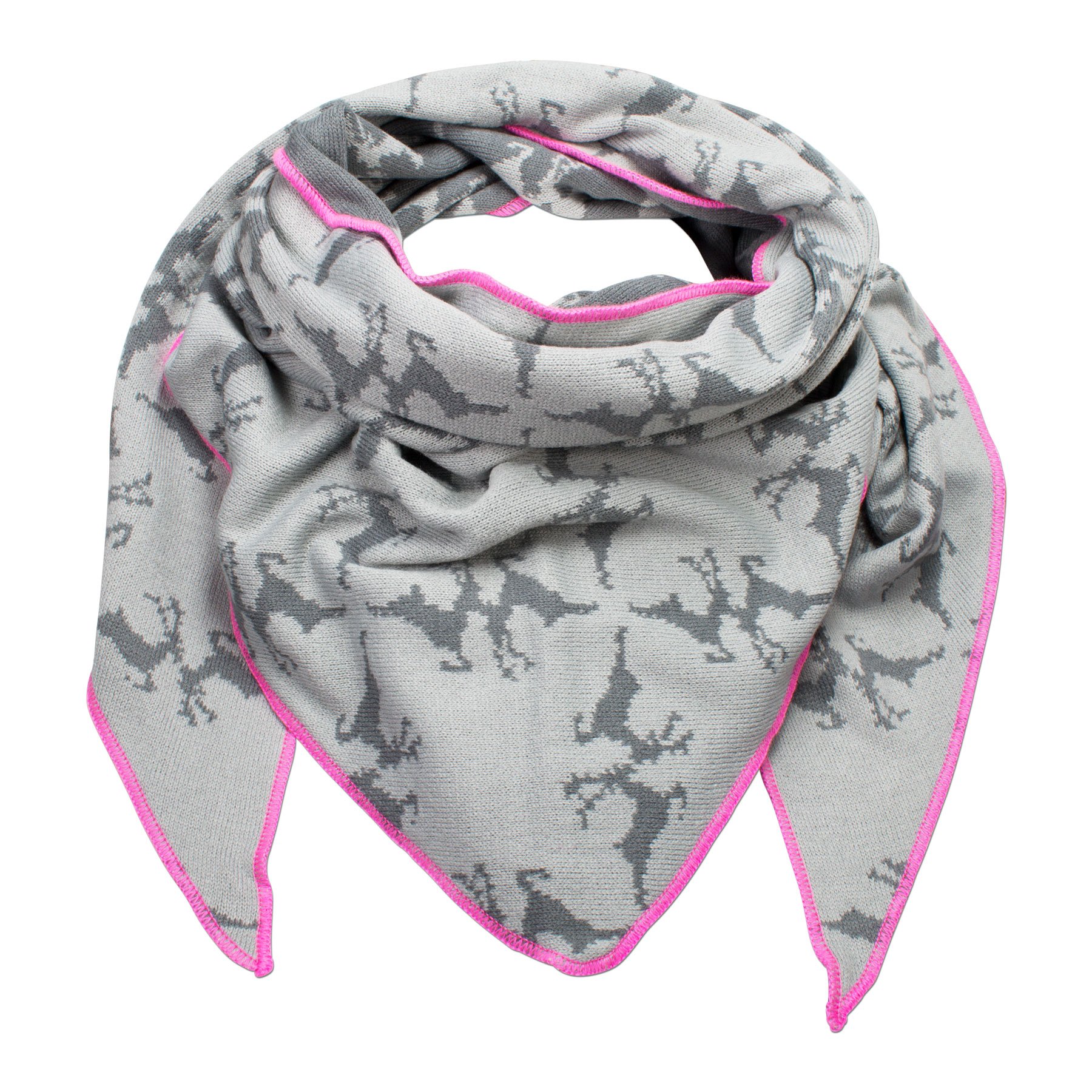 Alpenflüstern DAHEIM ATX040 Trachten-Poncho Hirsch Grau Einheitsgr.