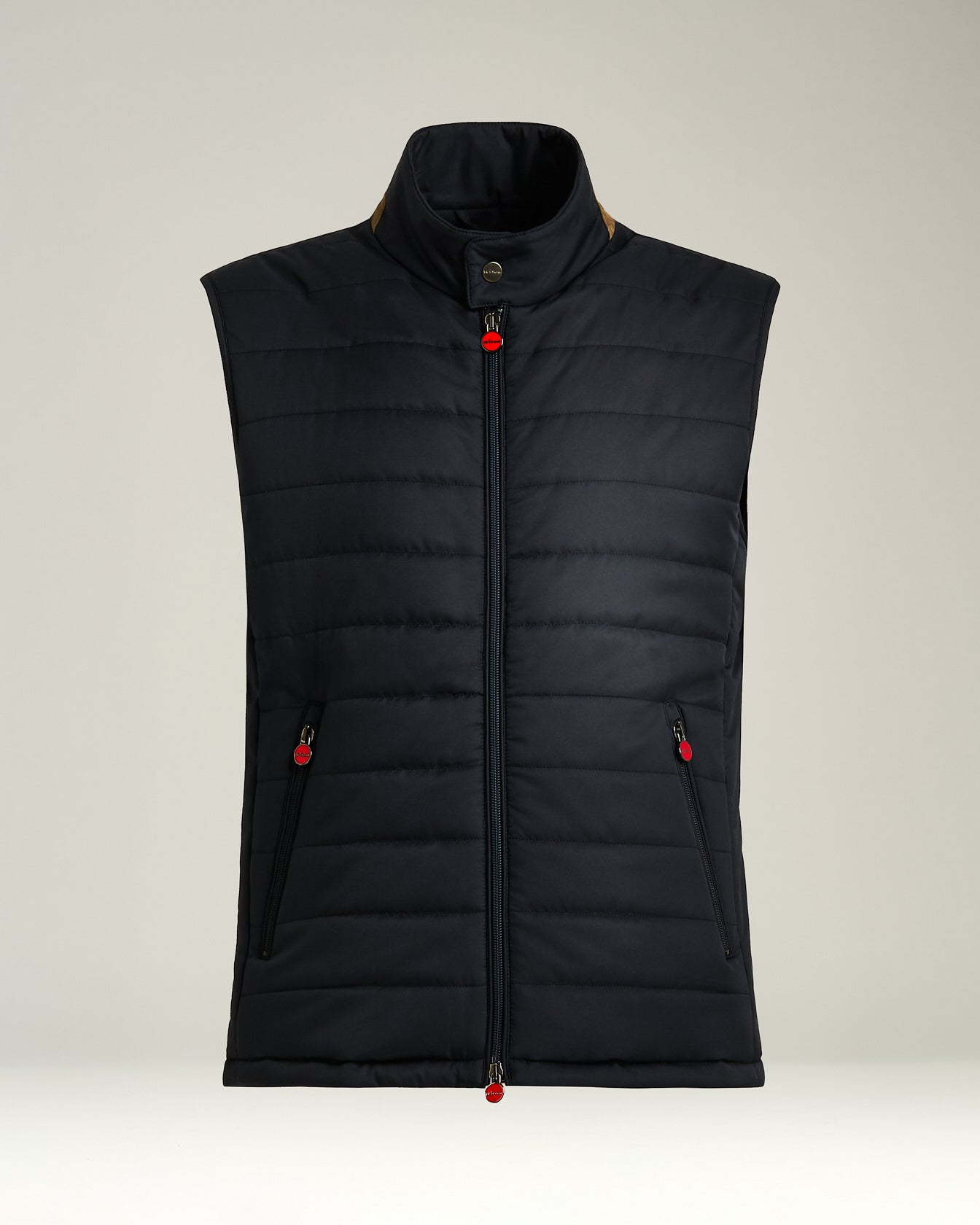 Kiton Padded Gilet Steppweste Navy Größe 50
