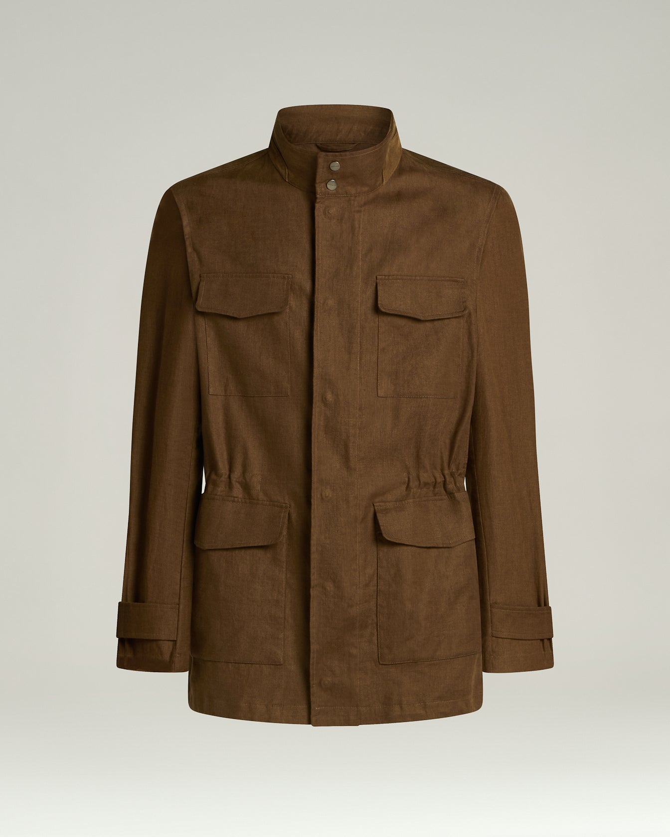 Kiton Jackets Linen Utility Jacket Leinenjacke Taschen
