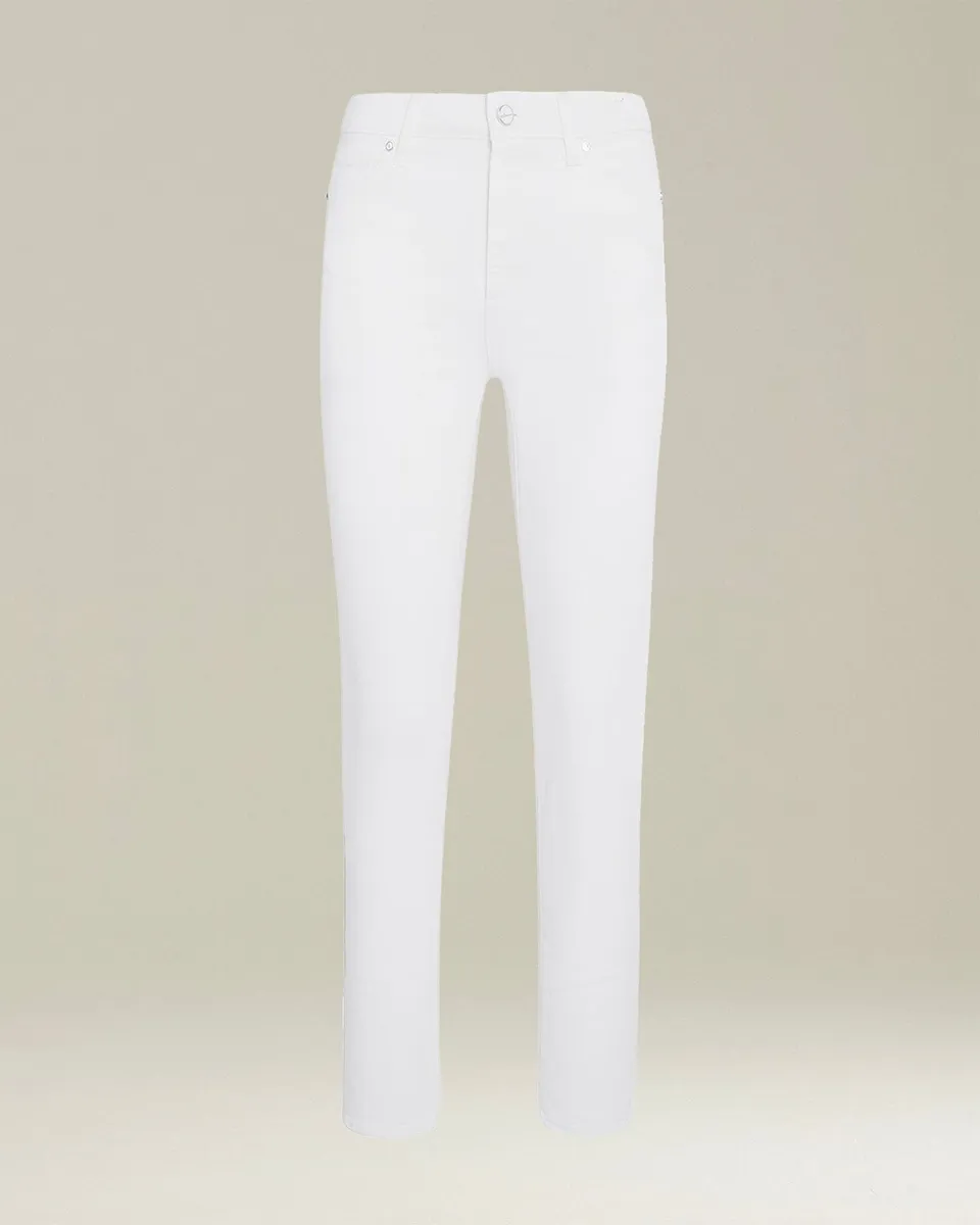 Kiton Trousers 5-Pocket Slim Jeans Baumwolle Weiß