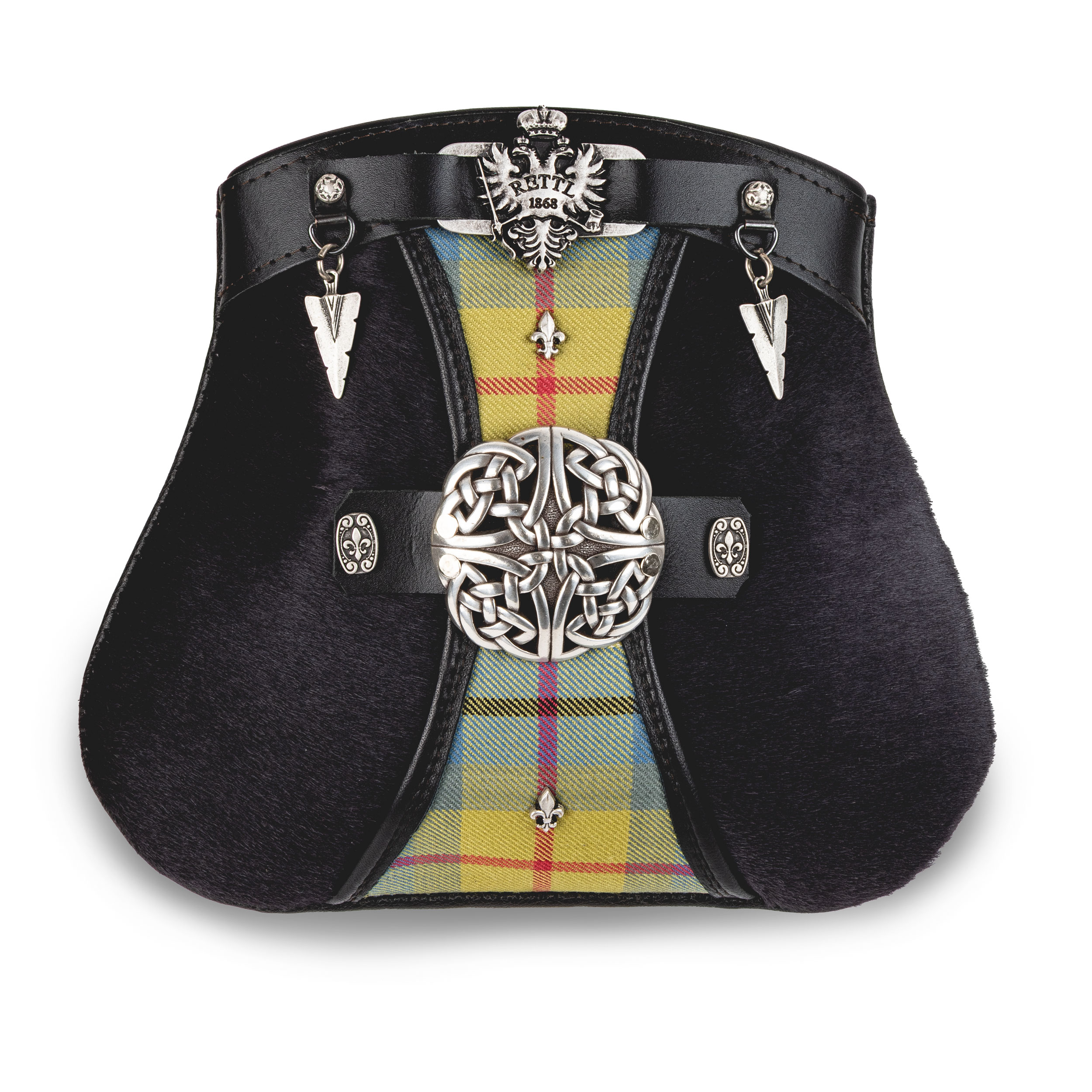 Rettl Accessoires Men Herren Sporran Kilt Tasche Leder