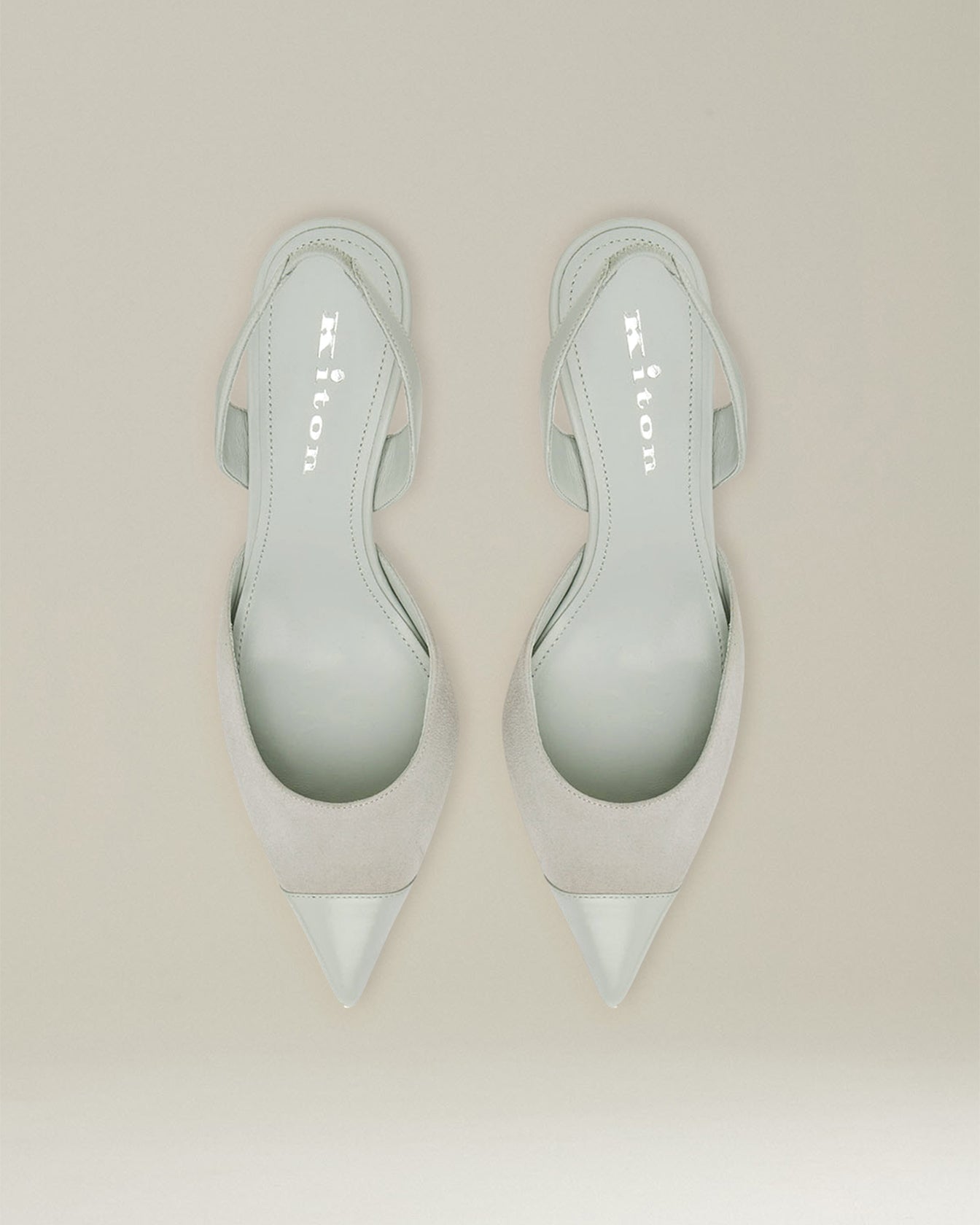 Kiton Shoes Slingback Pumps Wildleder 7 cm