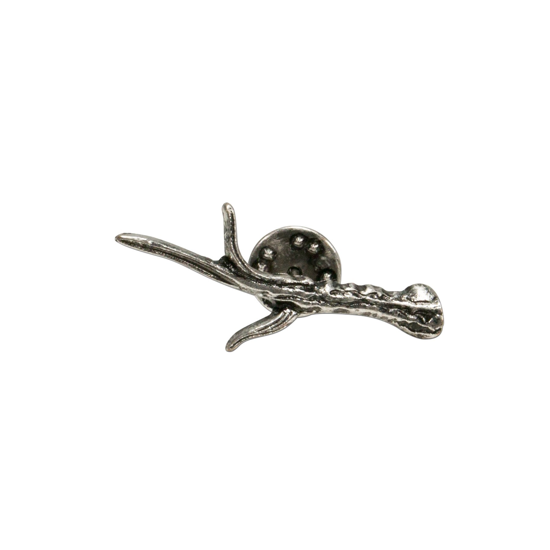 Alpenflüstern DAHEIM Ansteck-Pins Horn 2er-Set silber