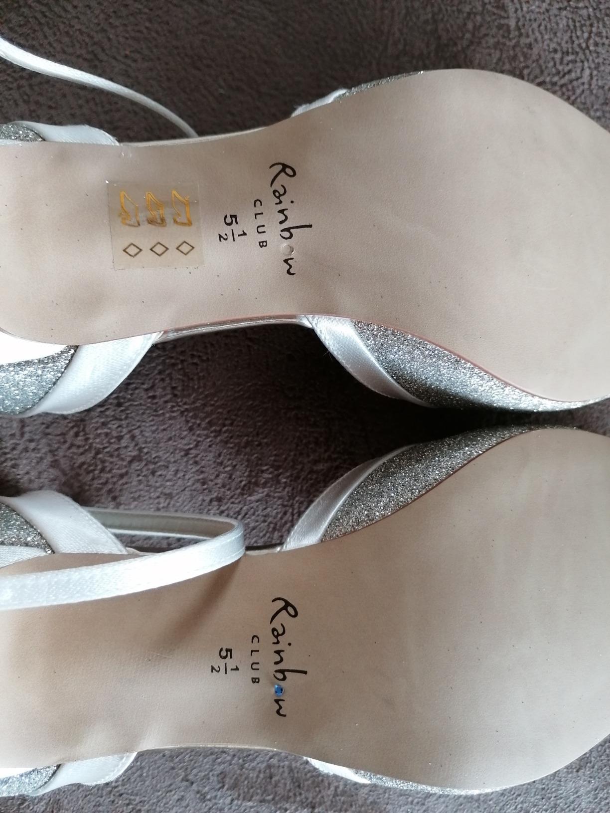 Rainbow Club Timeless Ester Brautschuhe Ivory Satin 5 cm