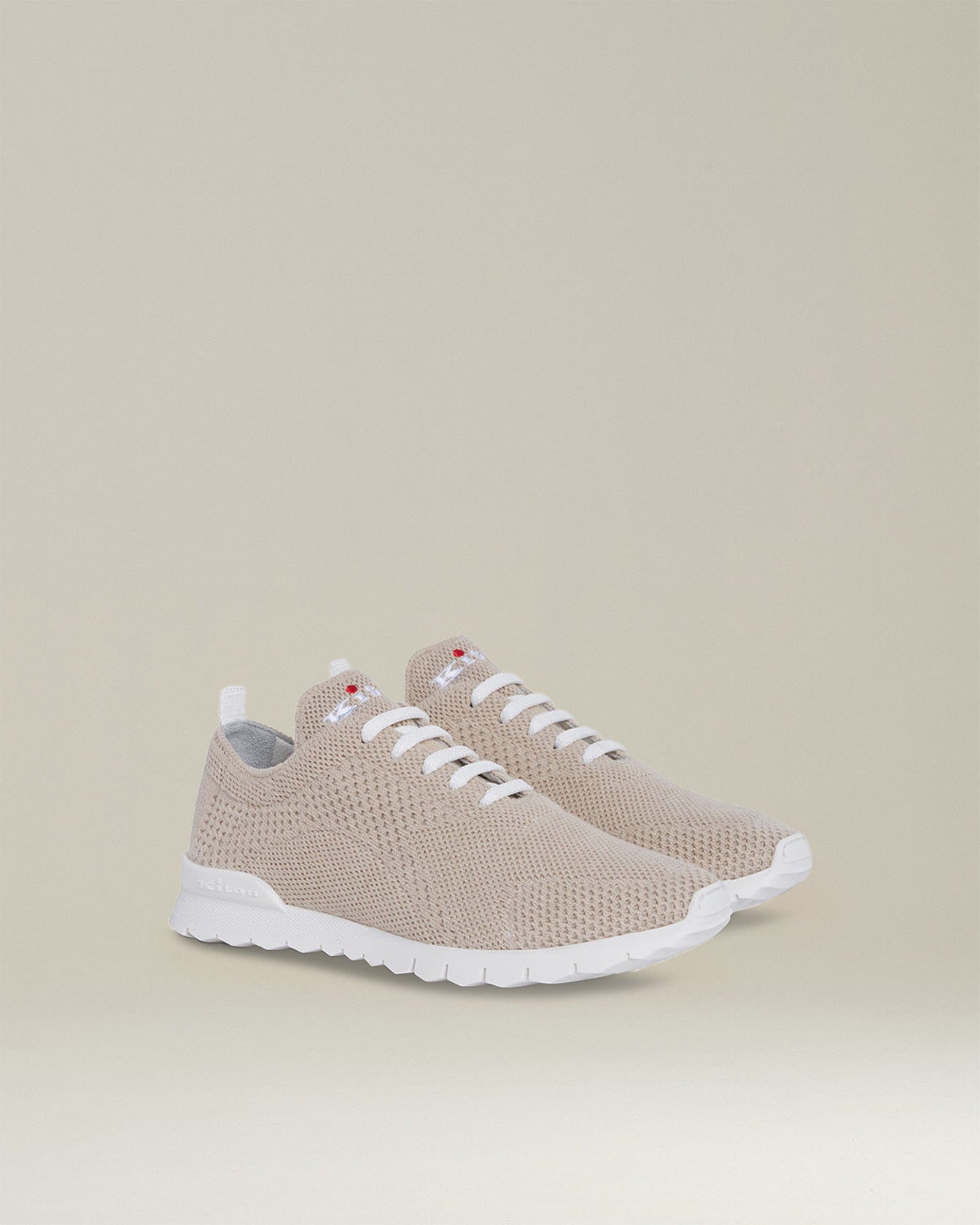 Kiton Fits Sneaker Kaschmir Beige Gr 40