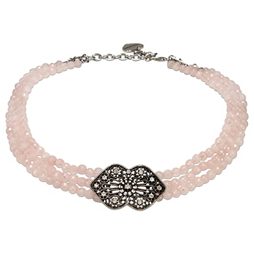 Alpenflüstern DAHEIM Lissy DHK317 Kropfkette rosa-rosé 3-reihig