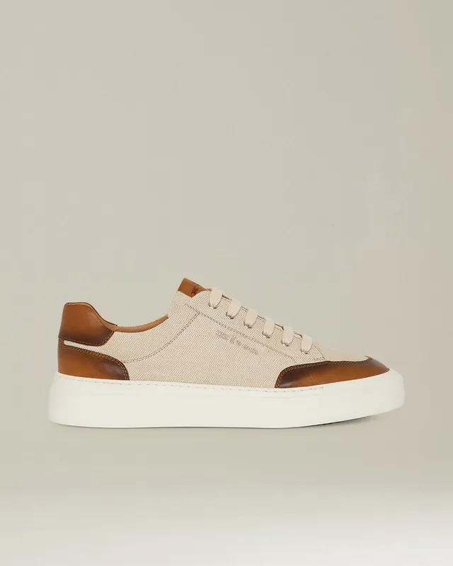 Kiton Shoes Urban Sneakers Leder Sneaker Canvas