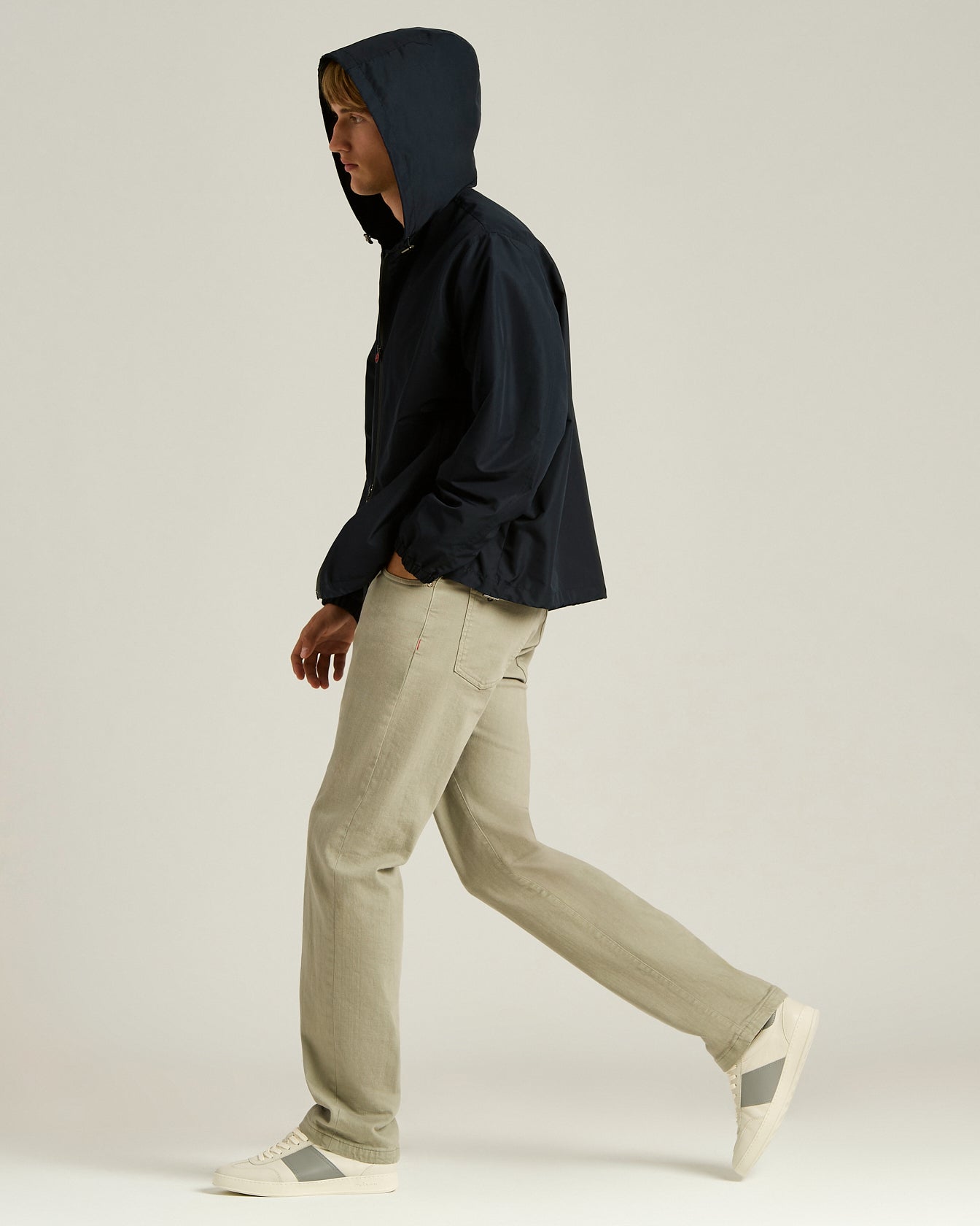 Kiton Outerwear Kapuzenjacke Gr. 50 navy leicht