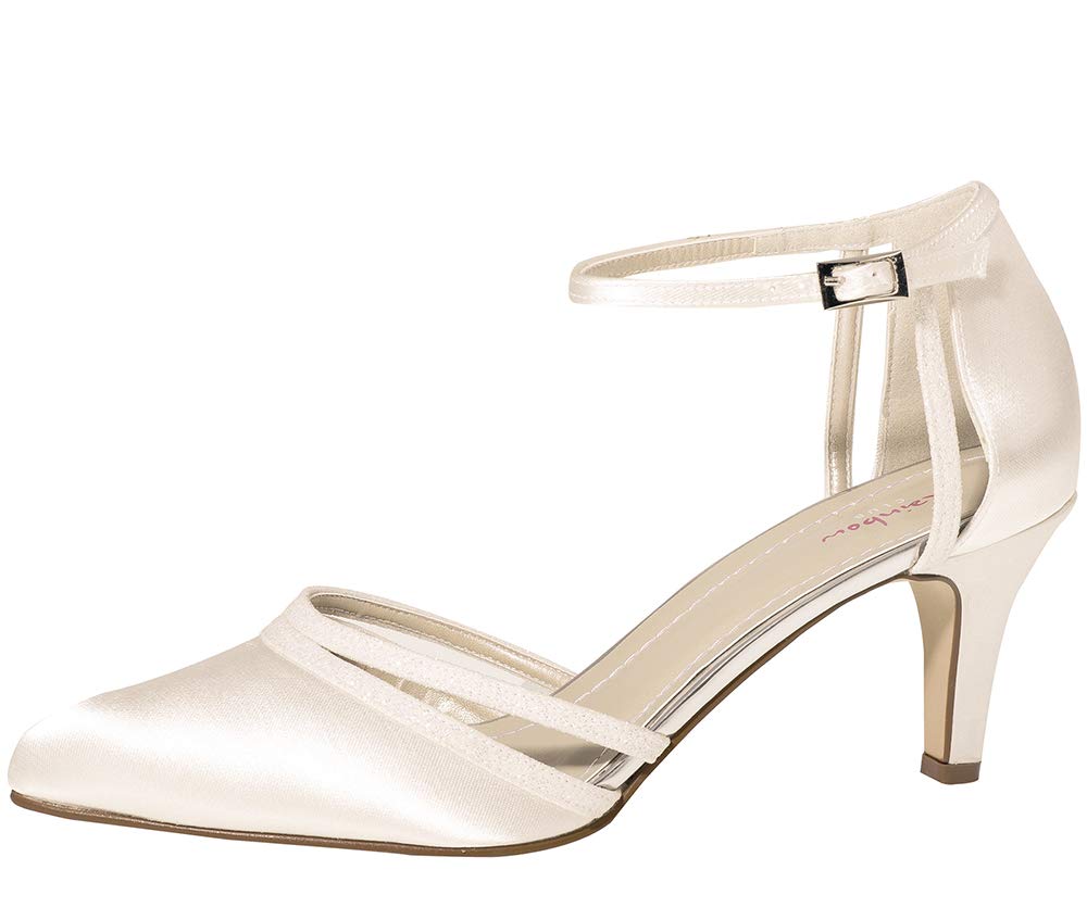 Rainbow Club Embellished Desi Brautpumps Ivory Glitzer 6,5 cm