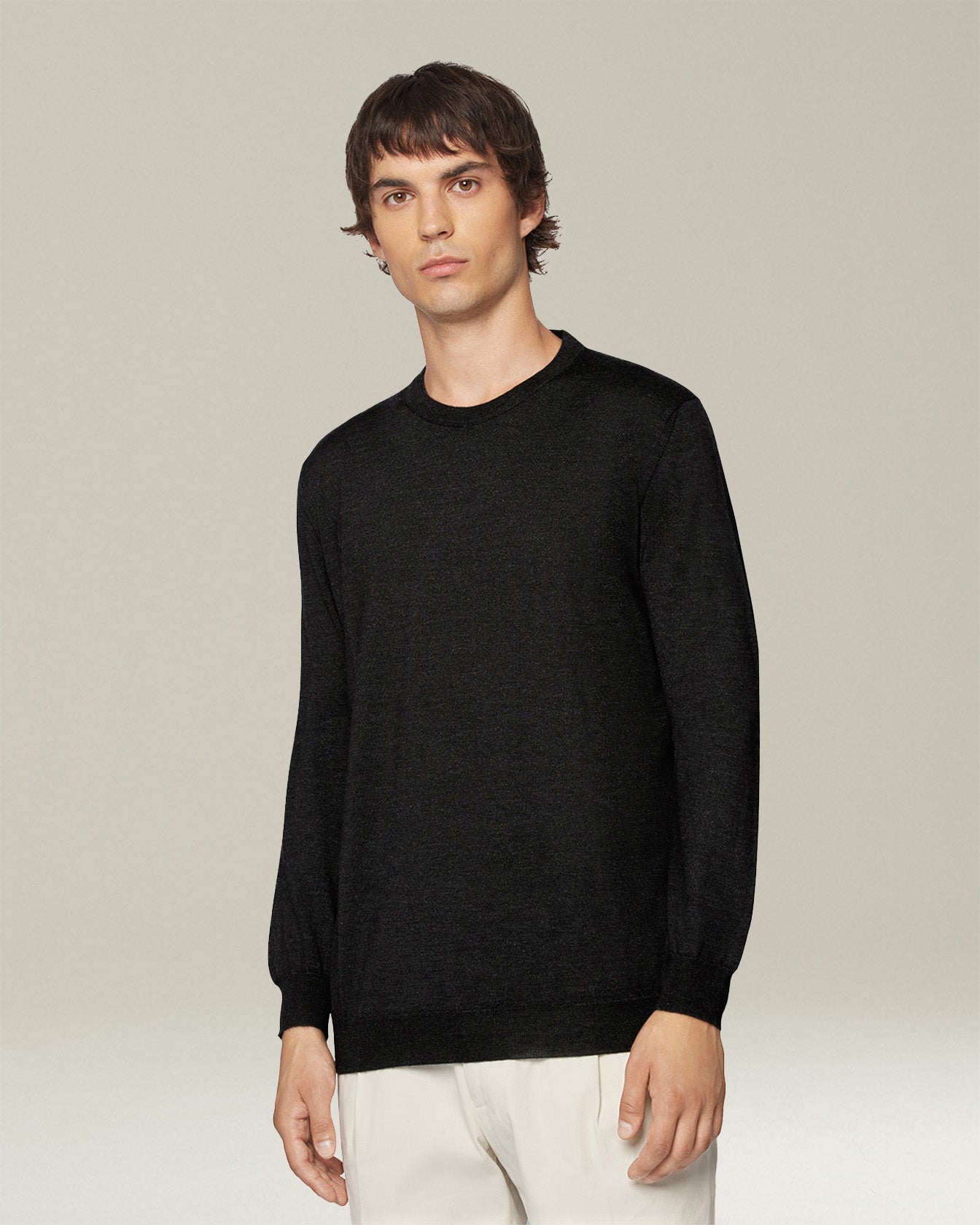 Kiton Icon Top Kaschmir Seide Pullover M Rundhals