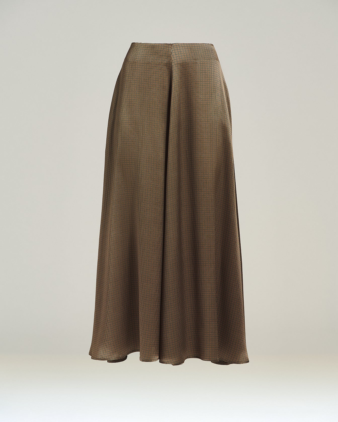 Kiton Pure Silk Long Skirt Seidenrock braun beige Gr. 36-48