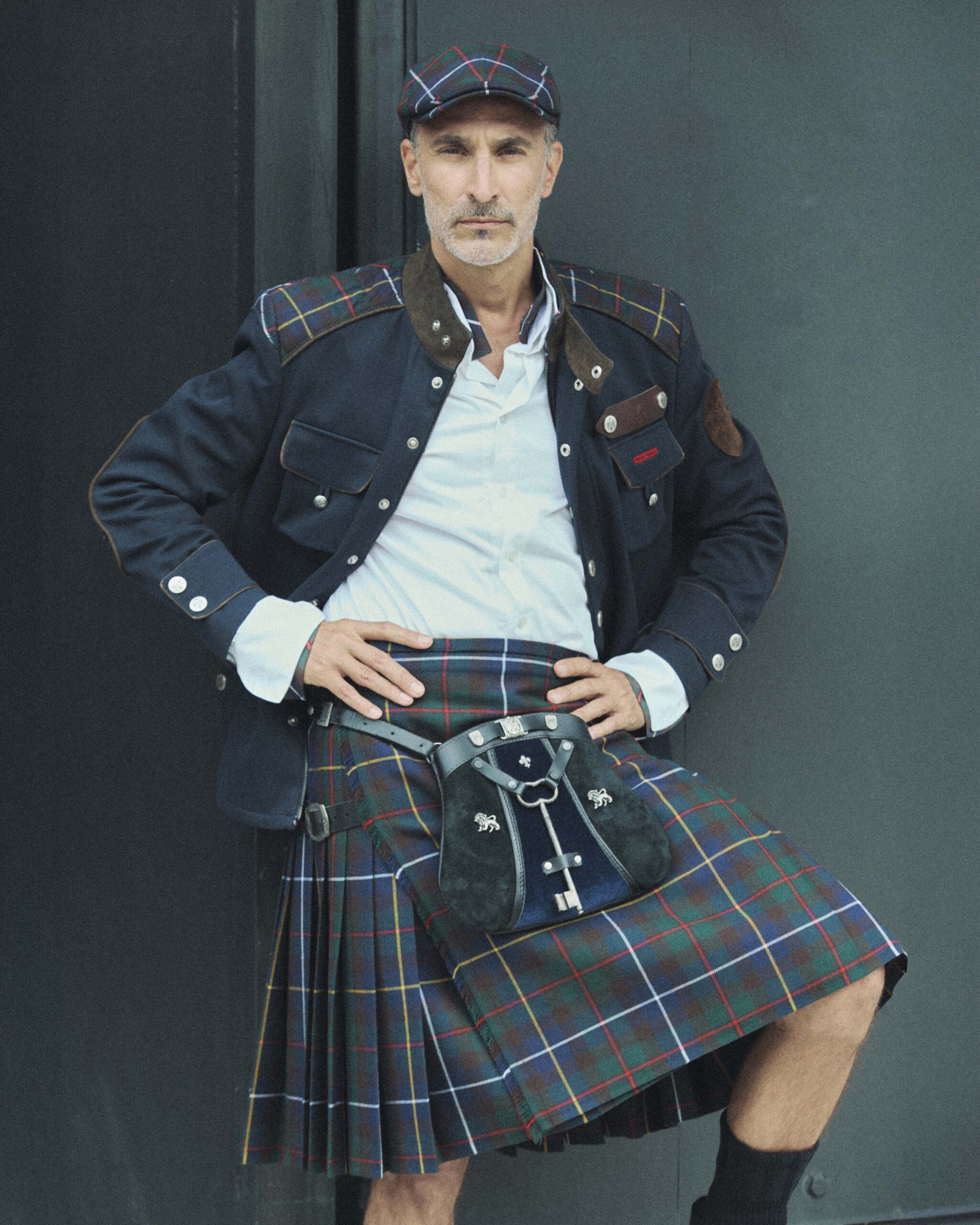Rettl MEN Falkert Kilt Festkleidung Wolle Kärnten Karo