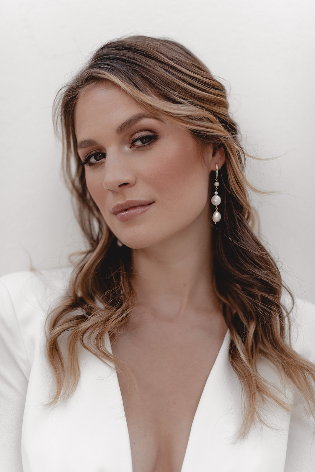 Juvelan Lovestruck Perlenohrringe Silber mit Kristall-Creole