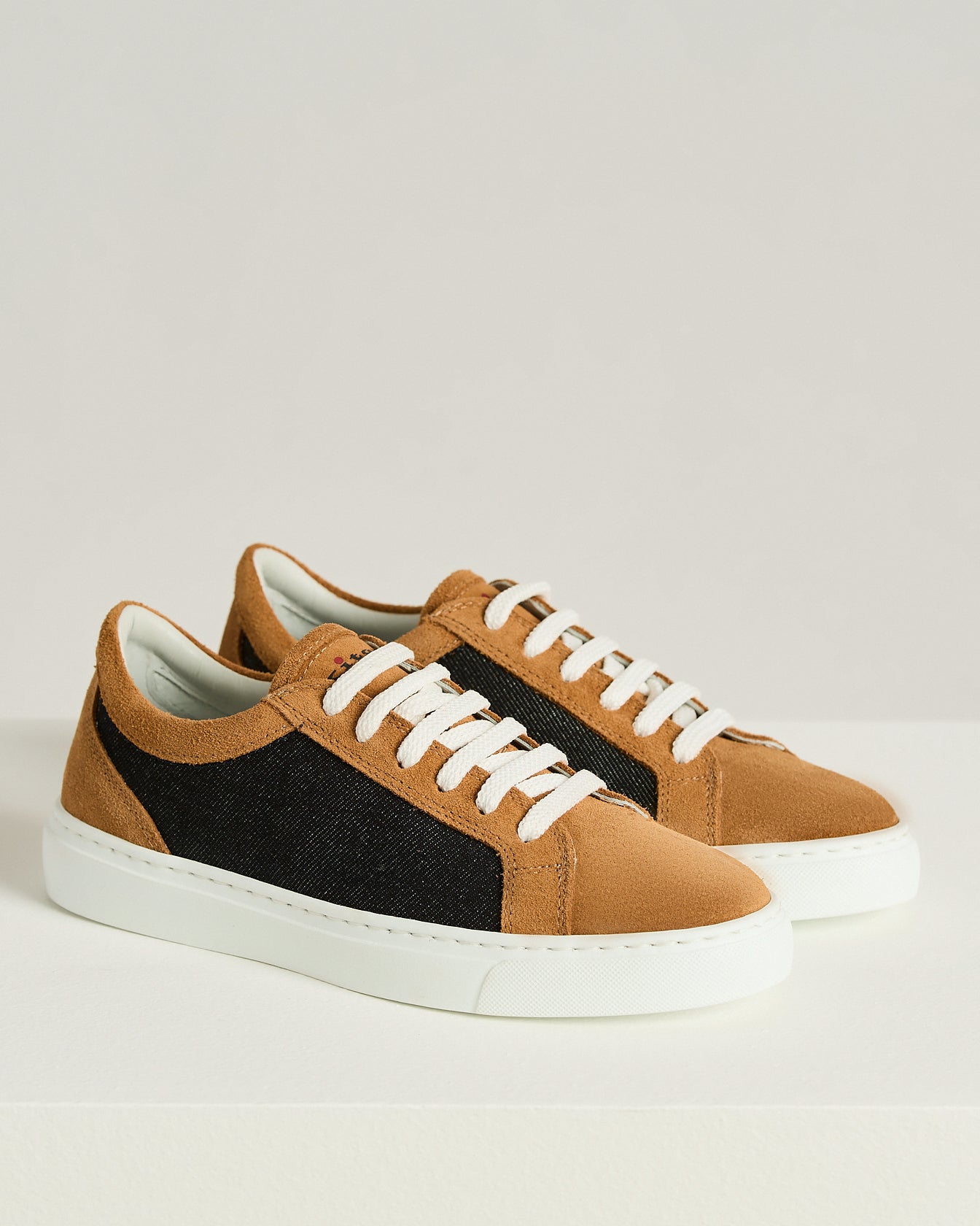 Kiton Shoes Sneakers Baumwolle-Leder Gr. 38