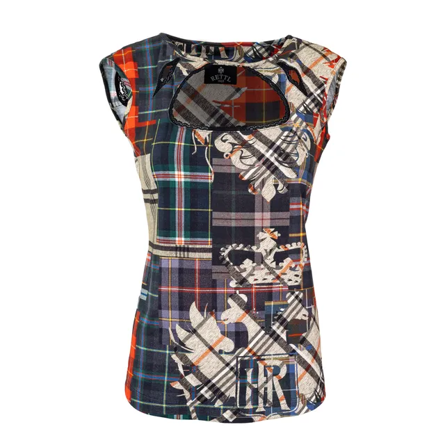 Rettl MEN Tiger Shirt Damen Spitze Weiss
