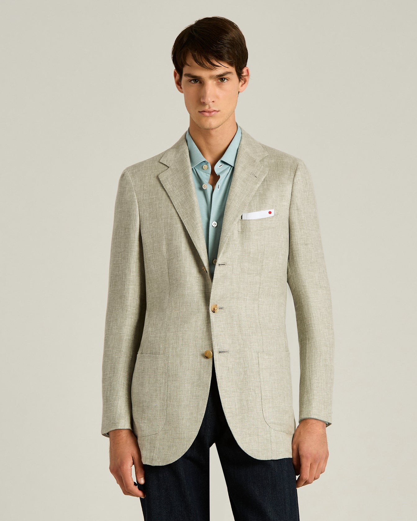 Kiton Jackets Sakko Leinen Kaschmir Seide einreihig