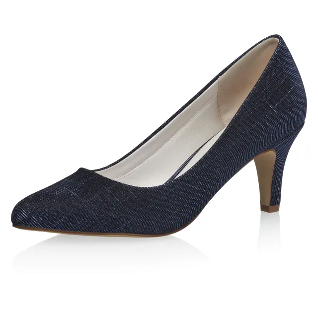 Rainbow Club Luxe Collection Brooke Pumps Navy Metallic 6,5 cm