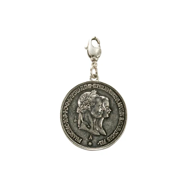 Alpenflüstern DAHEIM AAH164 Münze König Max Anhänger antik-silber