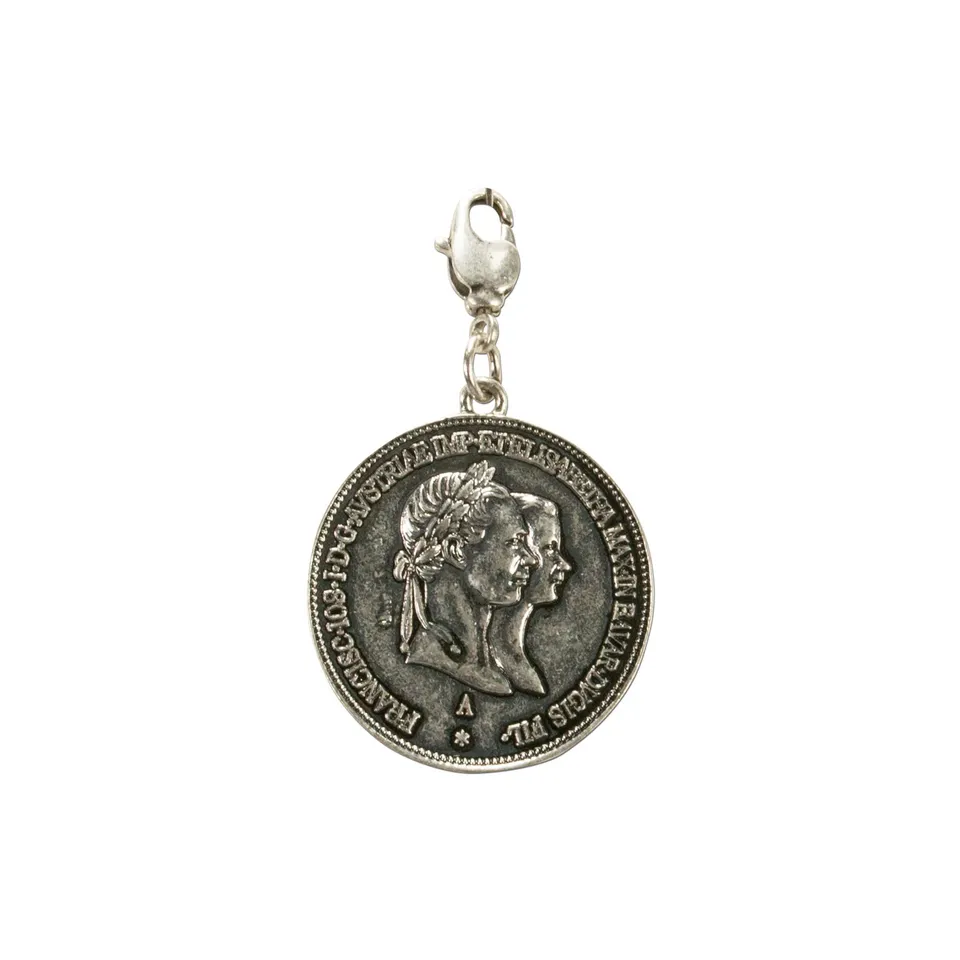 Alpenflüstern DAHEIM AAH164 Münze König Max Anhänger antik-silber