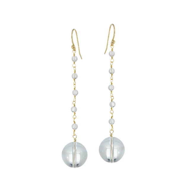 Juvelan Kerstin Bergkristall Ohrringe Silber 6 cm Lang