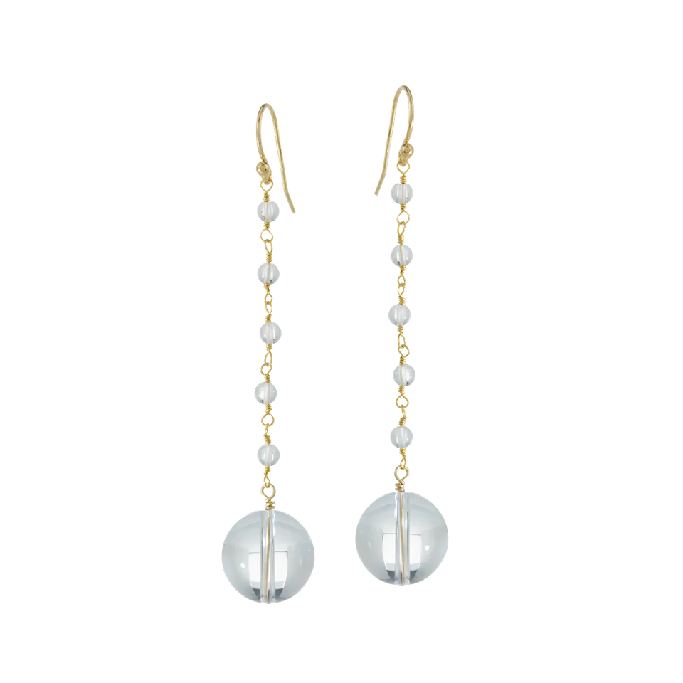 Juvelan Kerstin Bergkristall Ohrringe Silber 6 cm Lang