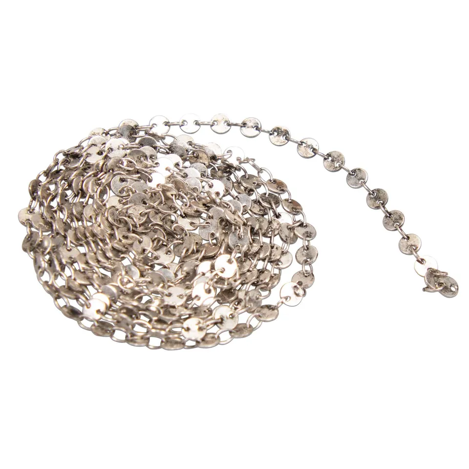 Alpenflüstern DAHEIM Linda Miederkette 150 cm antik-silber