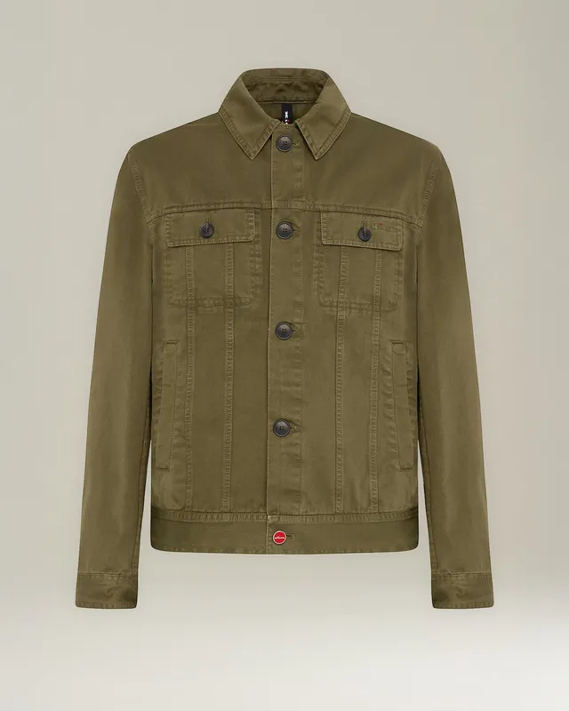 Kiton Jeansjacke Bio-Baumwolle Denim Herren