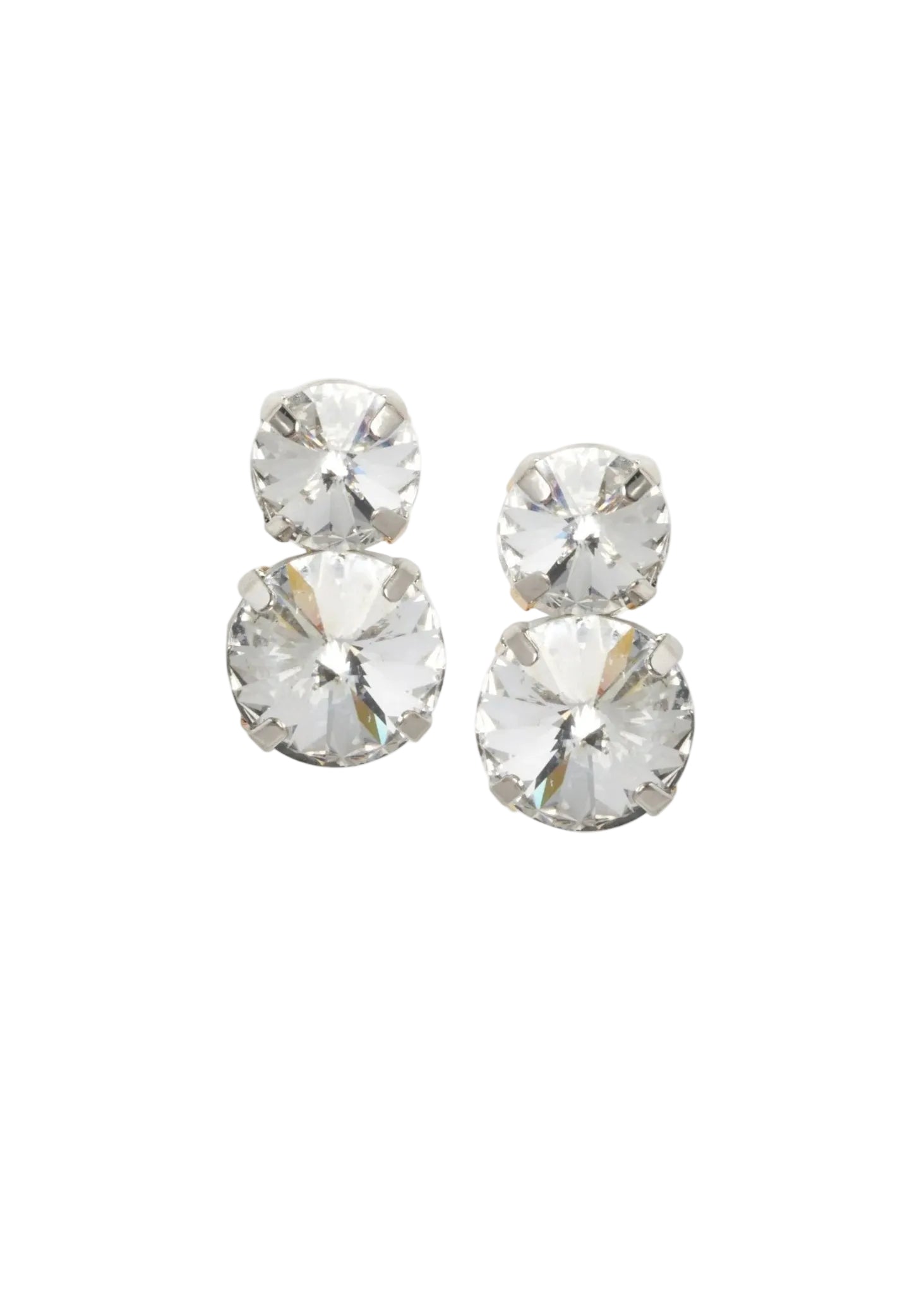 Elizabeth Bower Crystal Dublet Ohrstecker Rhodium Kristall