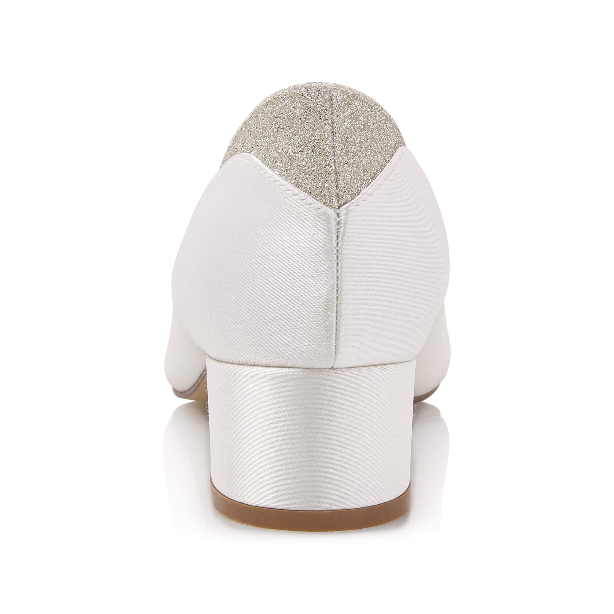 Rainbow Club Wide Fit Maddi Brautpumps Ivory Glitzer 4cm