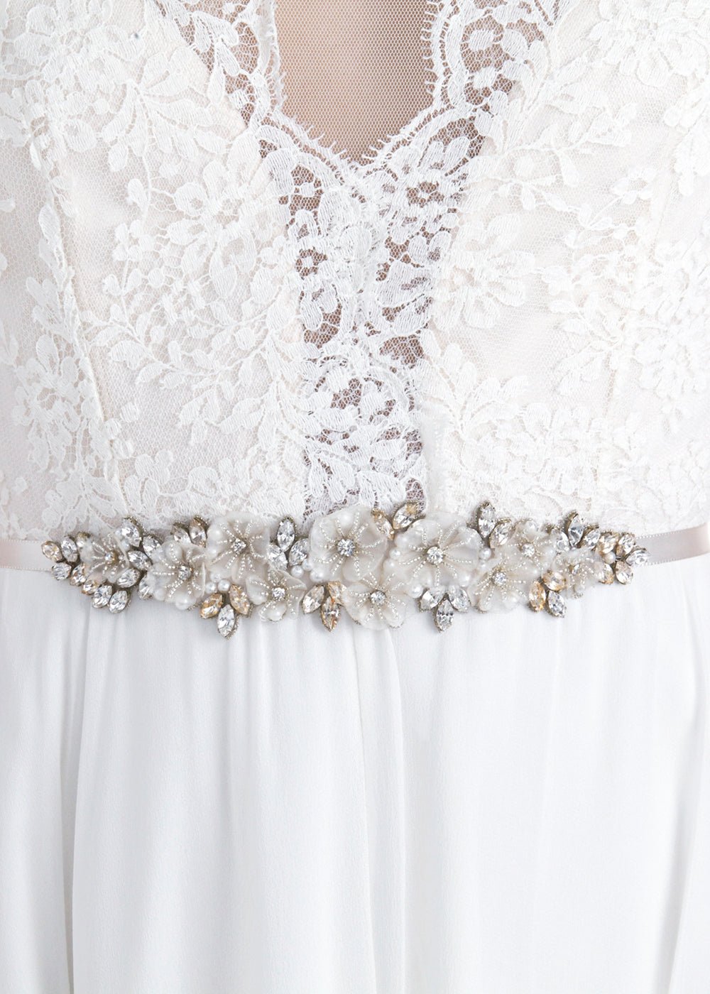 Elizabeth Bower Gardenia Brautgürtel Gold Sash 180cm