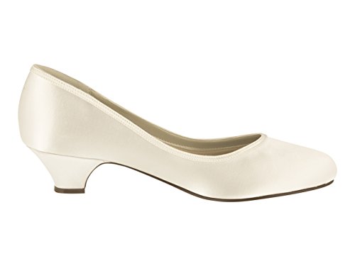 Rainbow Club Timeless Paula Braut-Pumps Ivory-Satin 3,5 cm