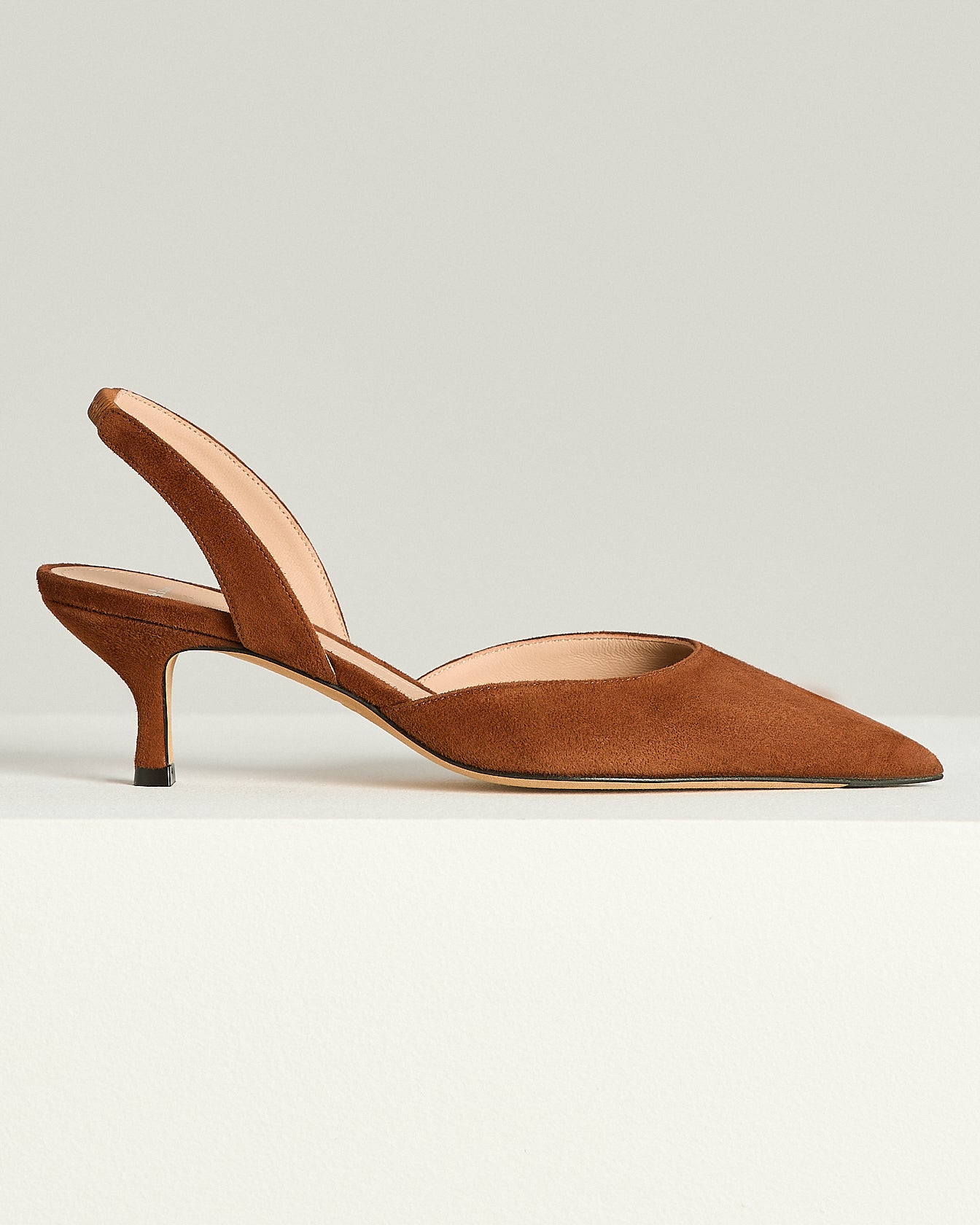 Kiton Shoes Brown Goatskin Pumps Gr.38 Cognac Wildleder