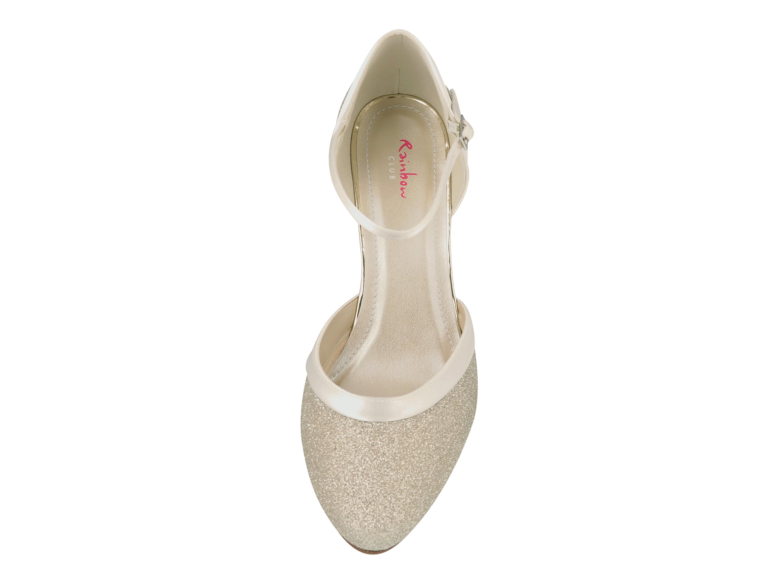 Rainbow Club Timeless Ester Brautschuhe Ivory Satin 5 cm