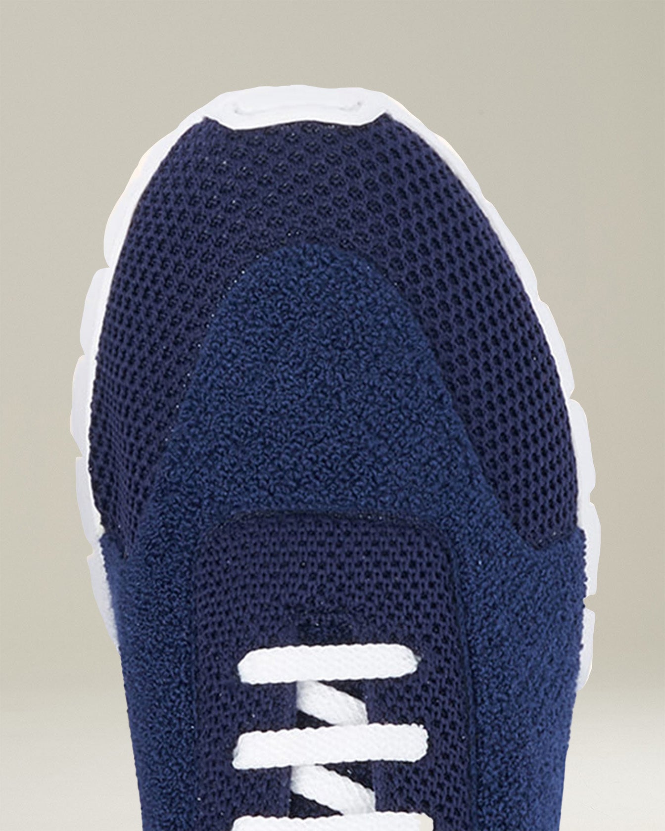 Kiton Sneakers Strick navy Boucle weiße Sohle