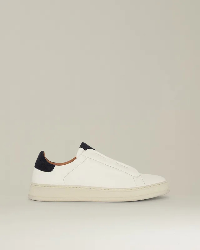 Kiton Leather Slip-On Sneaker Leder Hirschleder
