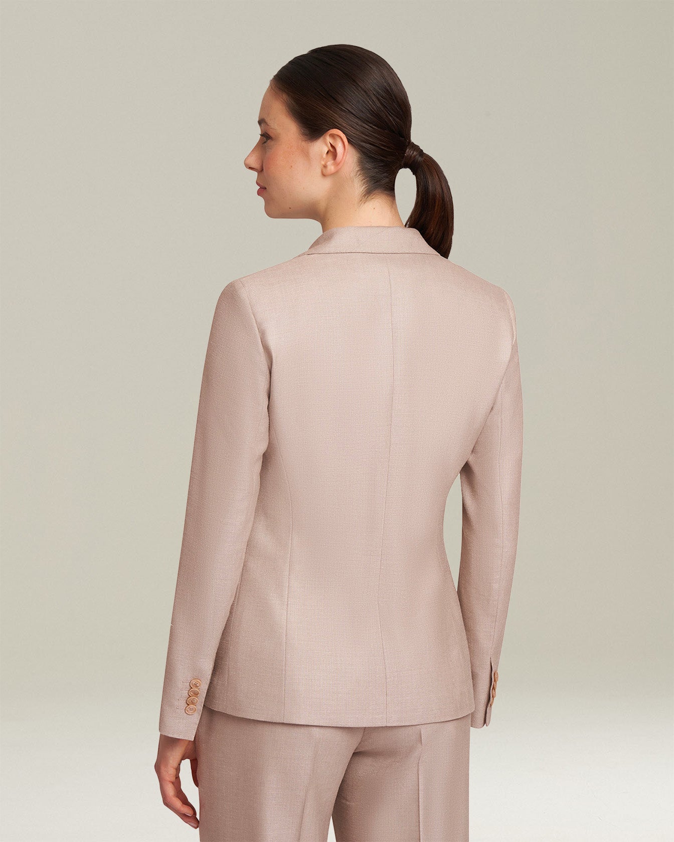 Kiton Jackets Seiden-Blazer Beige Gr. 42 Damen