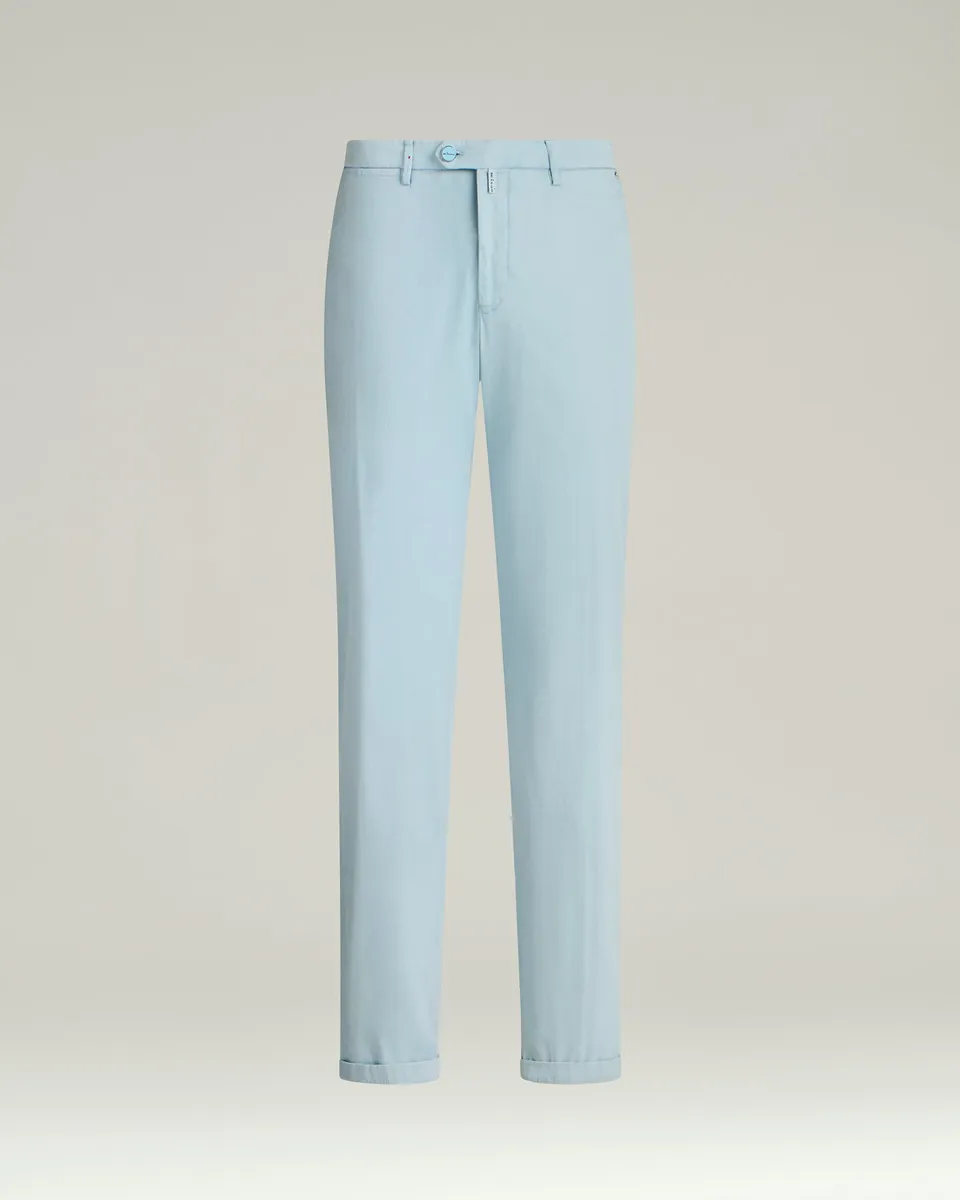 Kiton Chino Baumwolle Stretch Hellblau Gr. 34 Hose