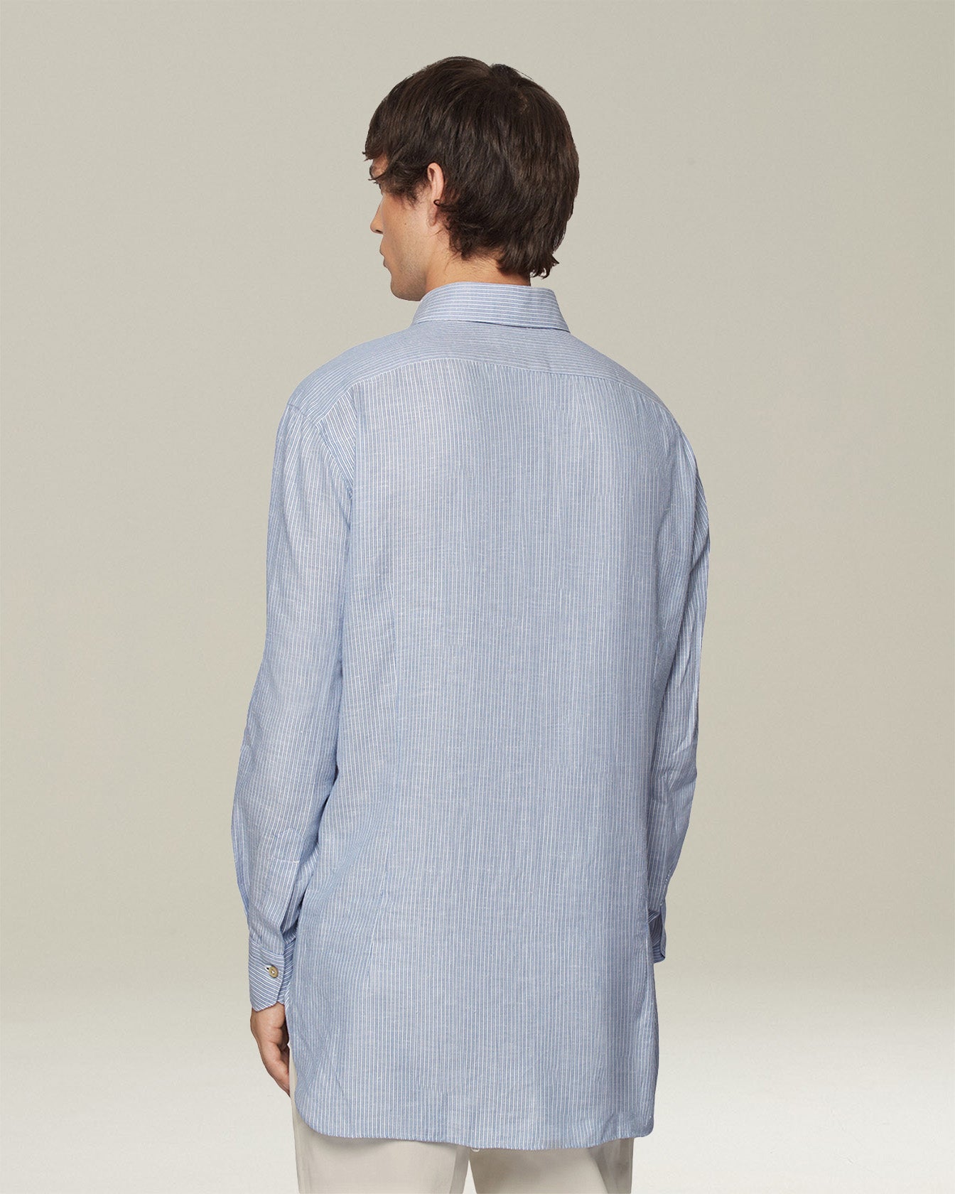 Kiton Shirts Baumwollhemd Gestreift Gr. 40