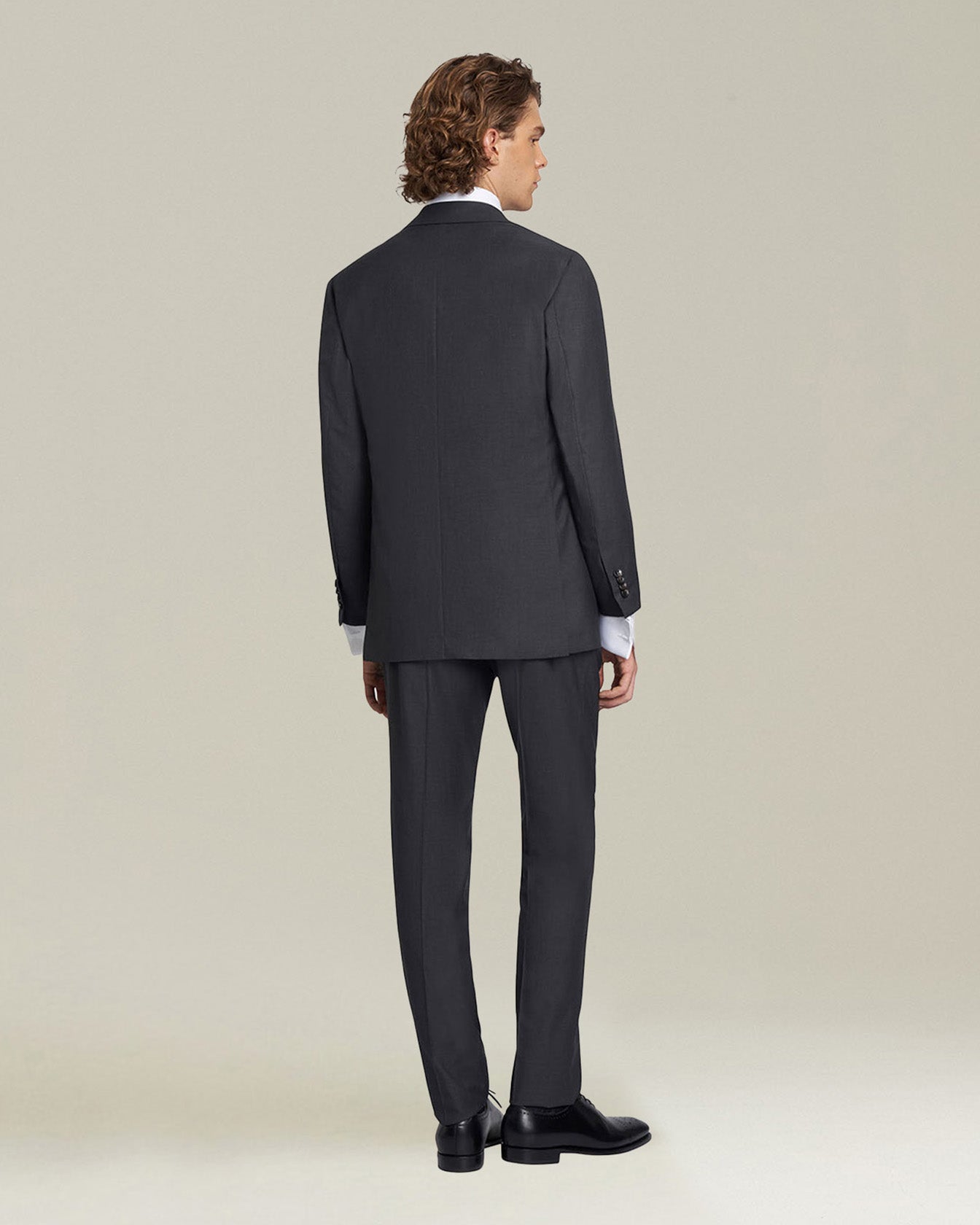 Kiton Suits Anzug grau Wolle 14 Micron einreihig