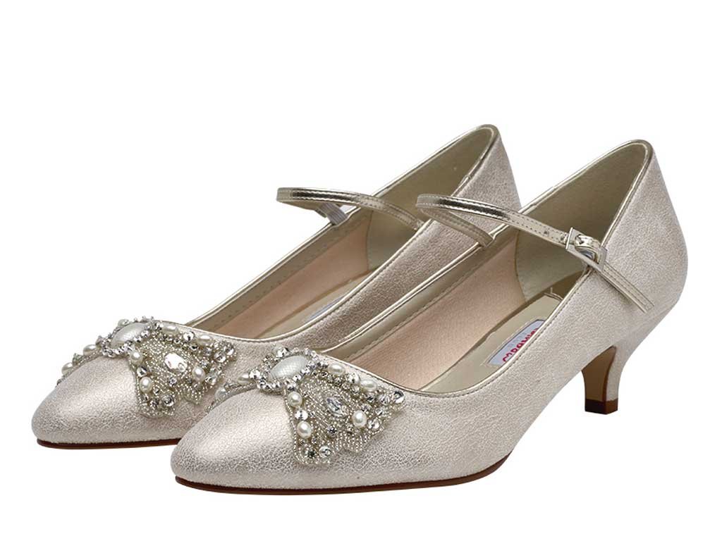 Rainbow Club Anastacia Pumps Gold-Champagner Gr.36,5
