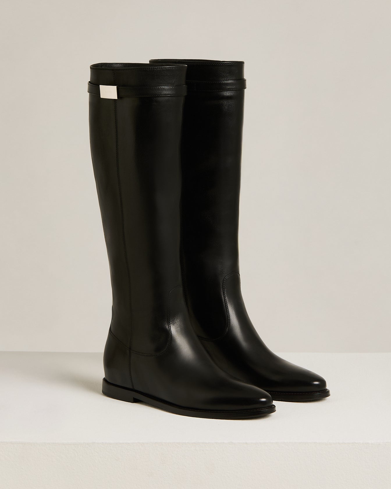 Kiton Shoes Stiefel schwarz Kalbsleder hoch