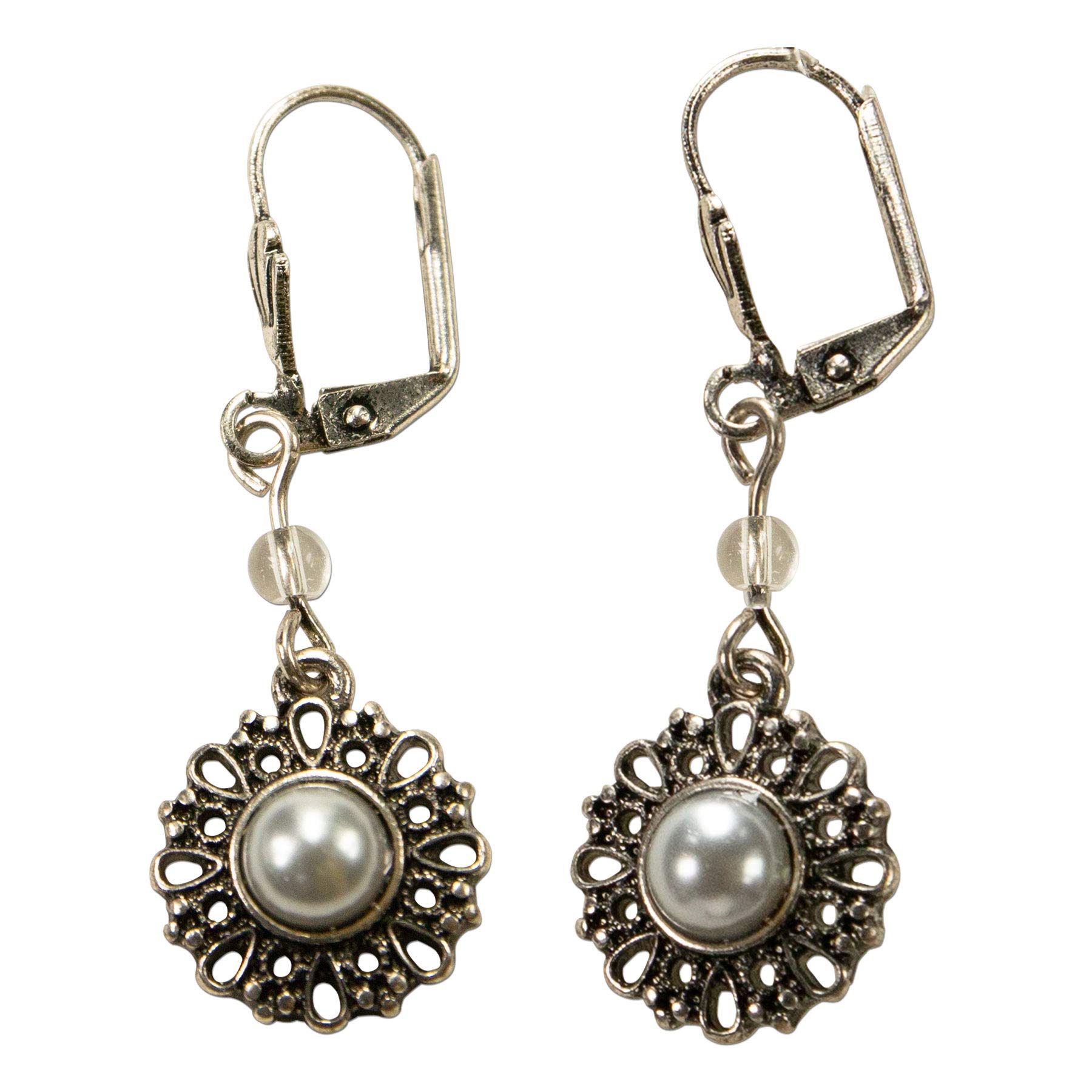 Alpenflüstern DAHEIM Helena SET050 Schmuck-Set Kette Ohrringe Schwarz