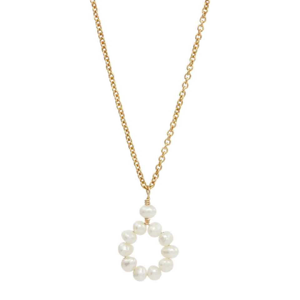 Juvelan Circle of Love Halskette Silber 40-45 cm Perlen