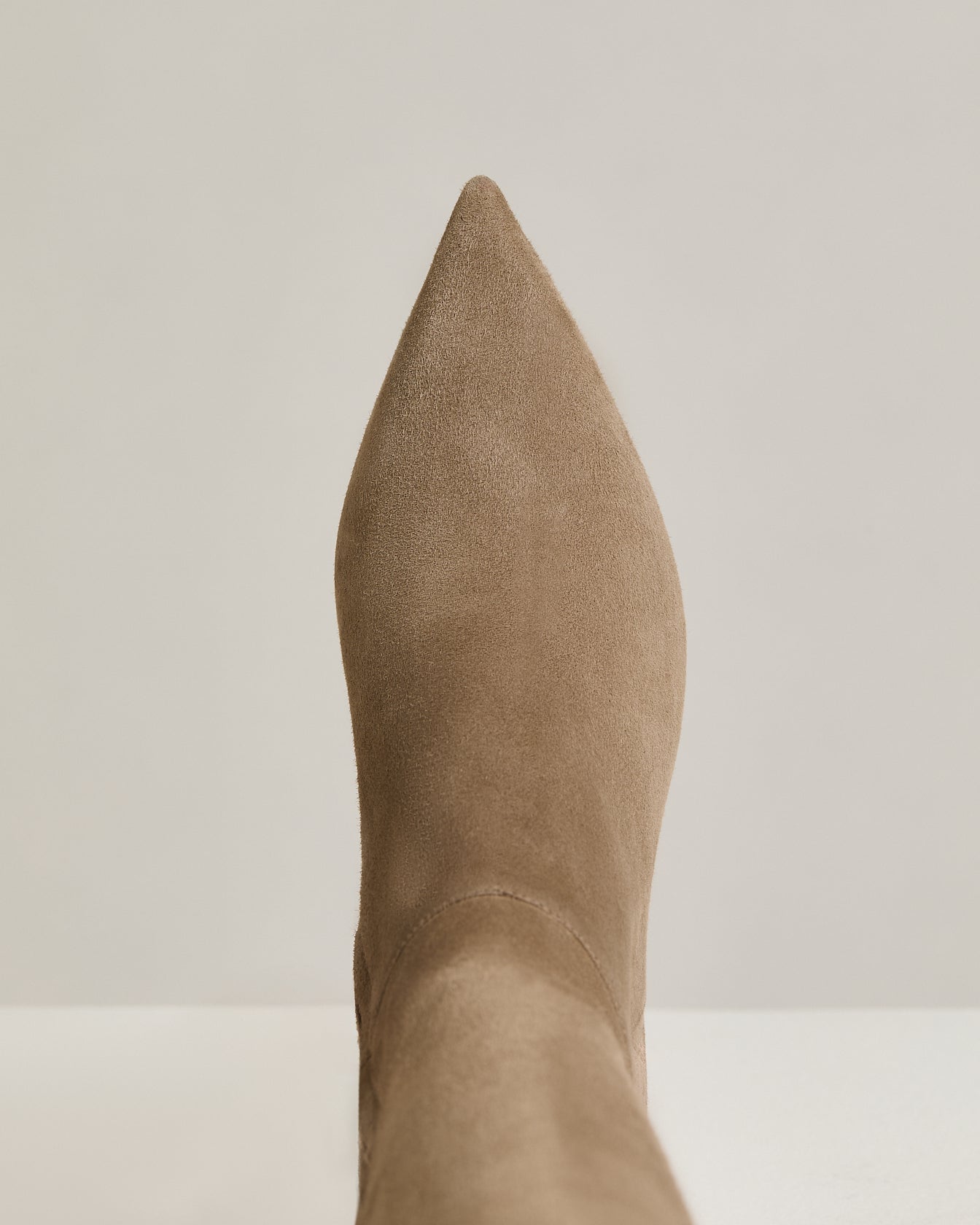 Kiton Shoes Beige Kid Suede Stiefel 38 Stiletto