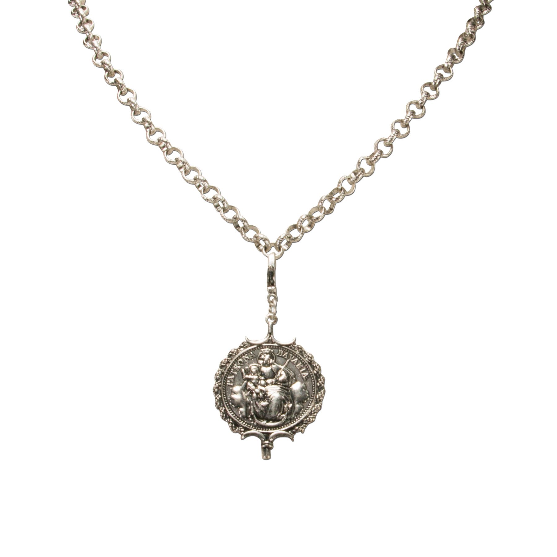 Alpenflüstern DAHEIM Anhänger AAH160 Bavaria-Münze antik-silber